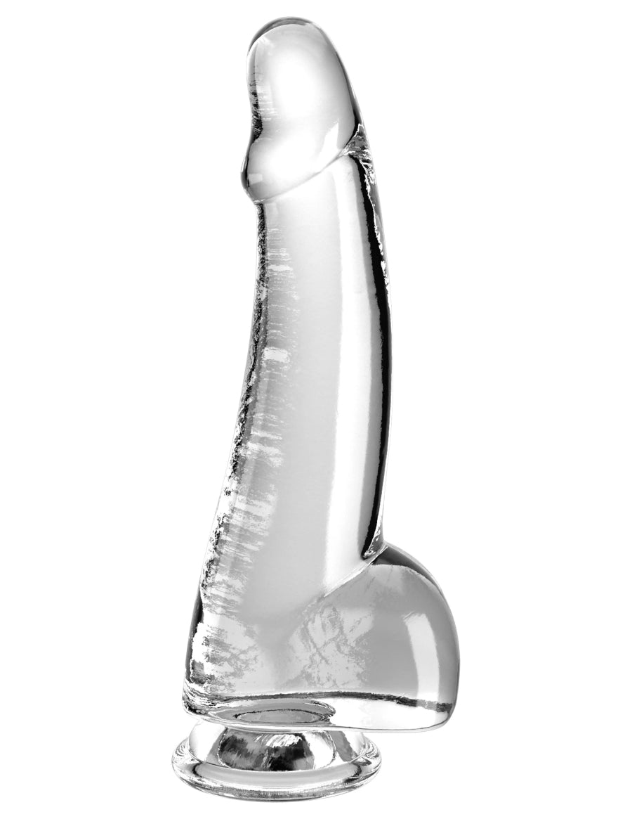King Cock Clear 7.5" Cock with Balls