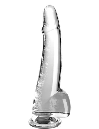King Cock Clear 10" Cock with Balls - Clear
