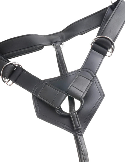 King Cock Strap-On Harness with 9" Cock Tan