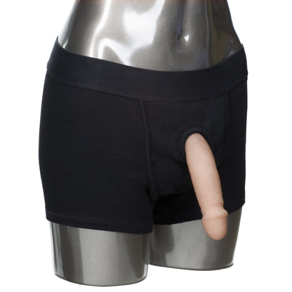 Packer Gear Black Boxer Brief Harness - XS/S