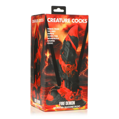 Creature Cocks - Fire Demon Monster Silicone Dildo