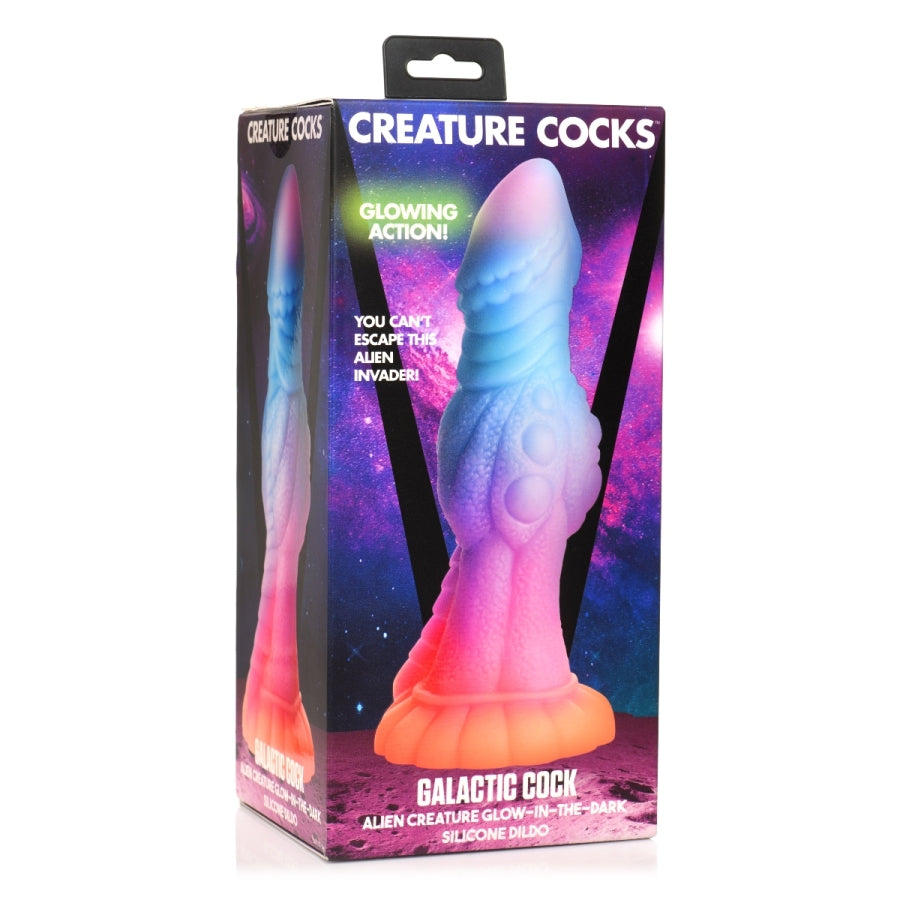 Creature Cocks - Galactic Cock Alien Creature Glow-in-the-Dark Silicone Dildo