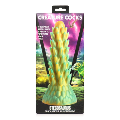 Creature Cocks - Stegosaurus Spiky Reptile Silicone Dildo