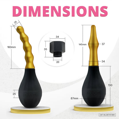 DoucheRight 2 in 1 Design Anal Douche w Interchangeable Heads