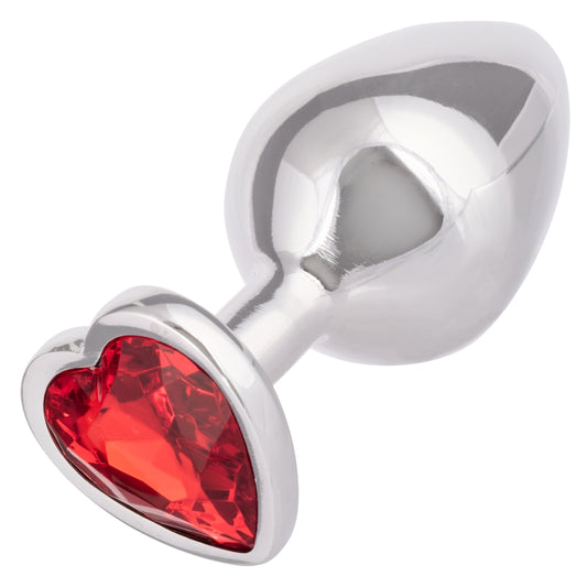 California Exotic Jewel Large Ruby Heart Plug