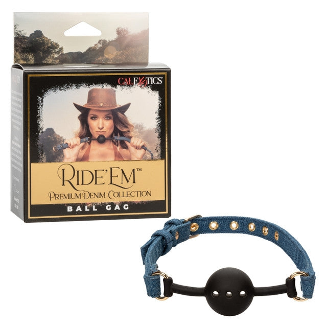 Ride 'Em Premium Denim Collection Ball Gag