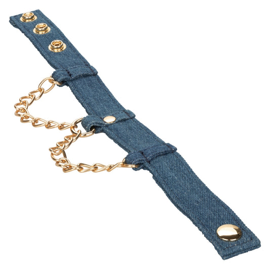 California Exotic Ride 'Em Premium Denim Collection Ankle Cuffs