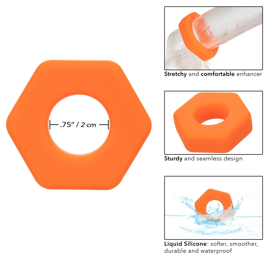 Alpha Liquid Silicone Prolong Sexagon Ring