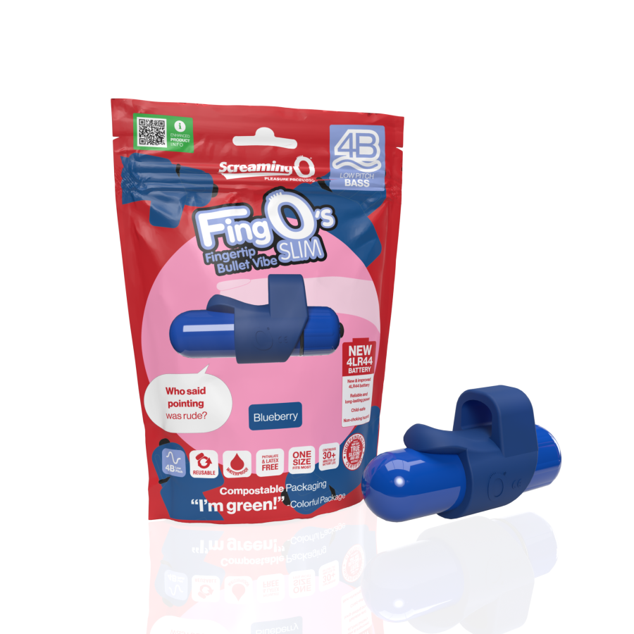 Screaming O - 4B FingO Slim - Blueberry