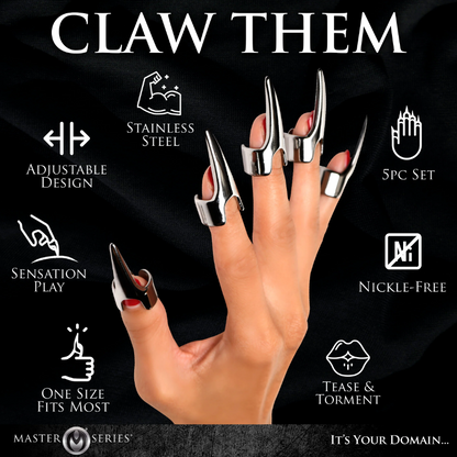 Master Series - Clawed 5pc Sensation Play Rings