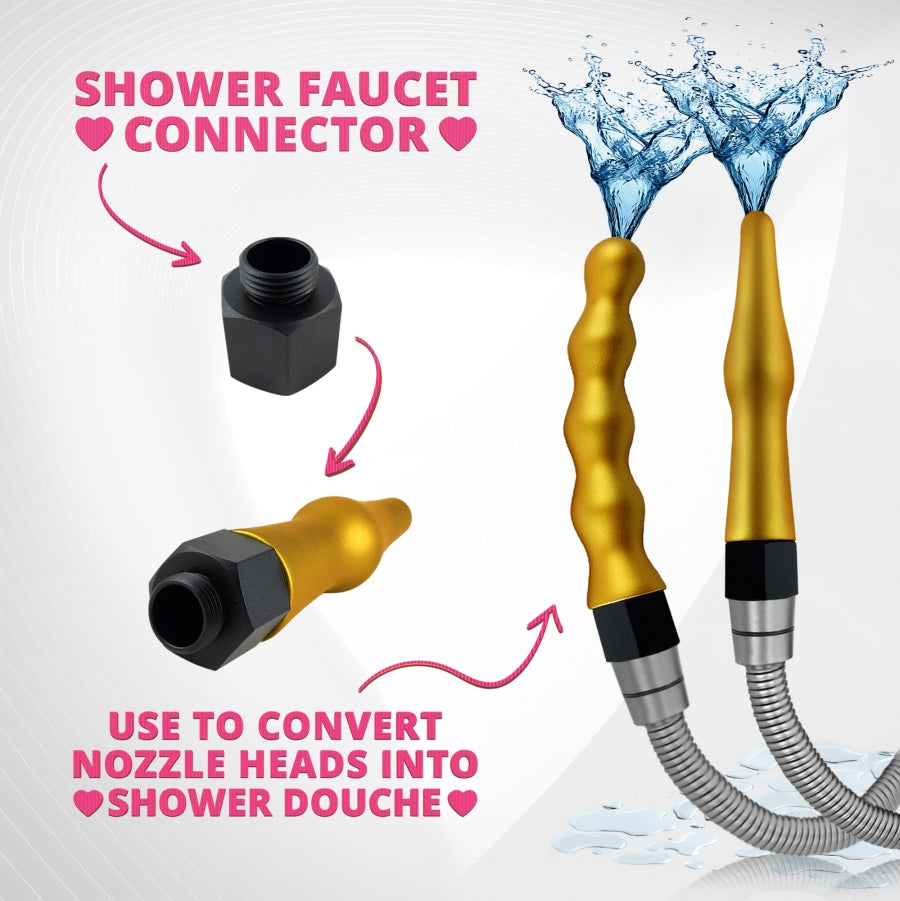 DoucheRight 2 in 1 Design Anal Douche w Interchangeable Heads