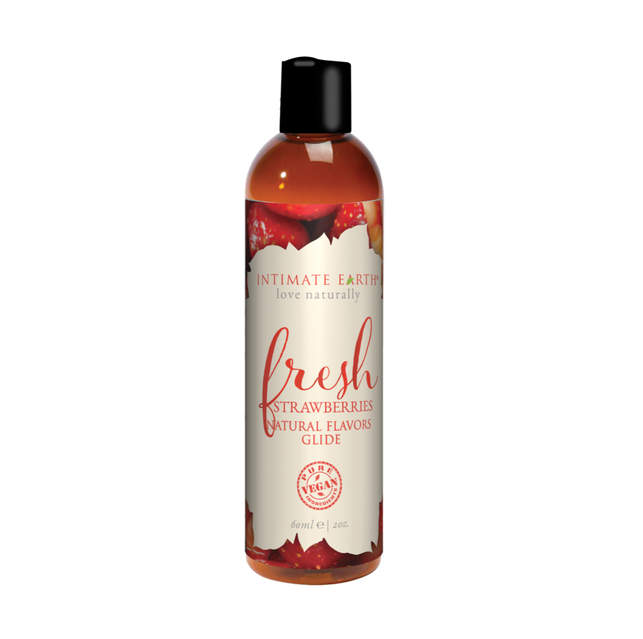 Intimate Earth - Fresh Strawberries Natural Flavors Glide 60mL