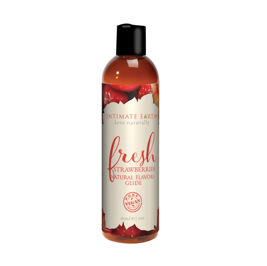 Intimate Earth - Fresh Strawberries Natural Flavors Glide 60mL
