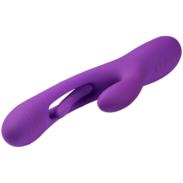Rabbit Vibrator with Flapping Stimulation Purple