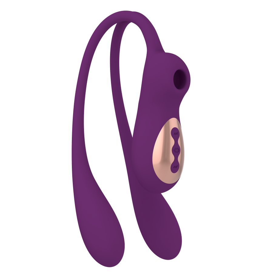 Pamela Clitoral Sucking Vibrator with Dual Vibe