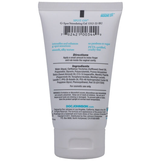 Doc Johnson Intimate Enhancements Spot-On - G-Spot Stimulating Gel For Women 2oz (Bulk)