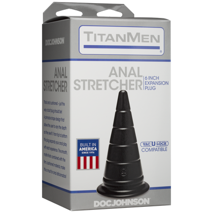 TitanMen - Anal Stretcher - 6 Inch Expansion Plug Black