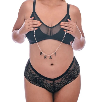 Sportsheets - S&M Brat Charmed Nipple Clamps
