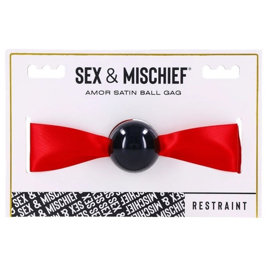 Sex & Mischief Sportsheets - S&M Amor Satin Ball Gag