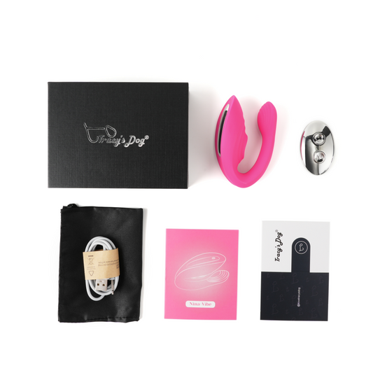 Tracy's Dog Couple Vibrator Nina Vibe Rose Red