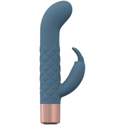 Shots - Devotion 10 Speed Mini-Rabbit Silicone Rechargeable - Blue/Grey