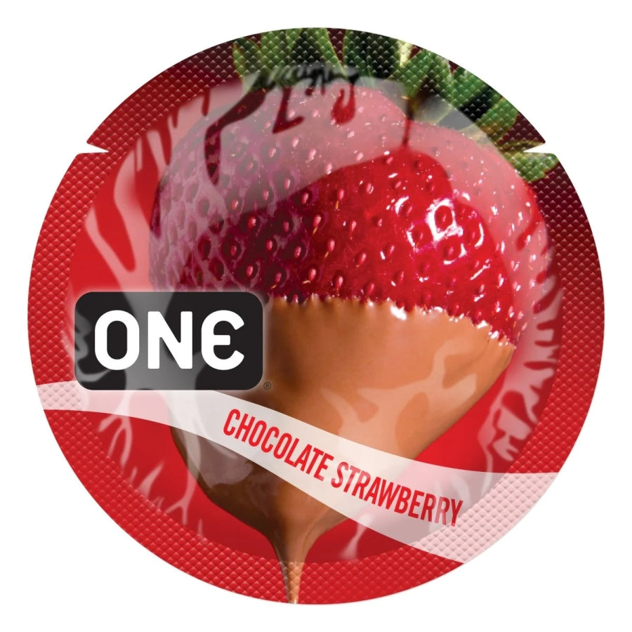 ONE Condoms FlavorWaves - Chocolate Strawberry
