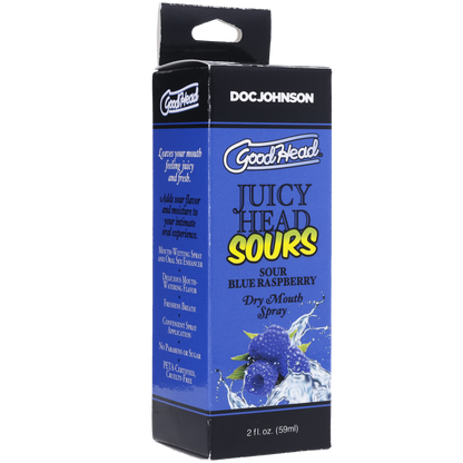 GoodHead - Juicy Head - Dry Mouth Spray - Sour Blue Raspberry 2 fl.oz.