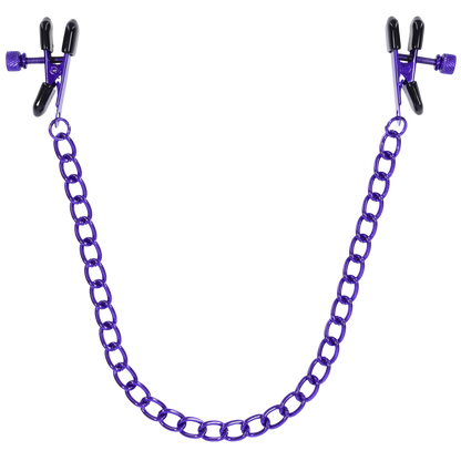 Merci - Chained Up - Nipple Clamps - Violet/Black