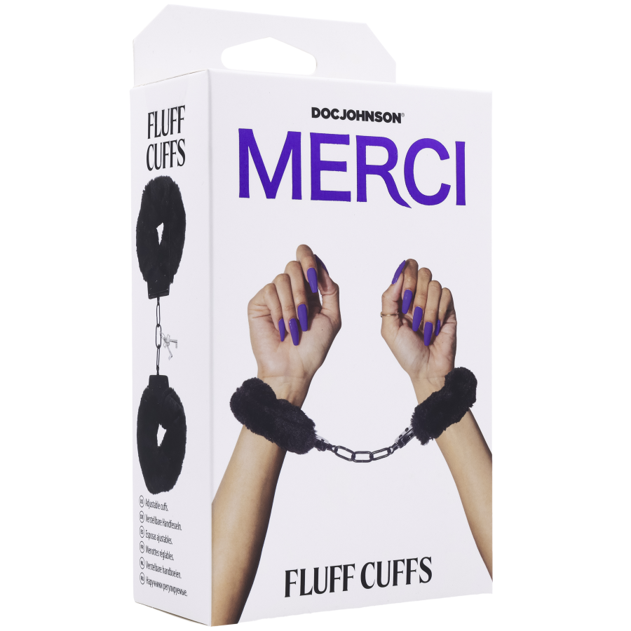 Merci - Fluff Cuffs Black
