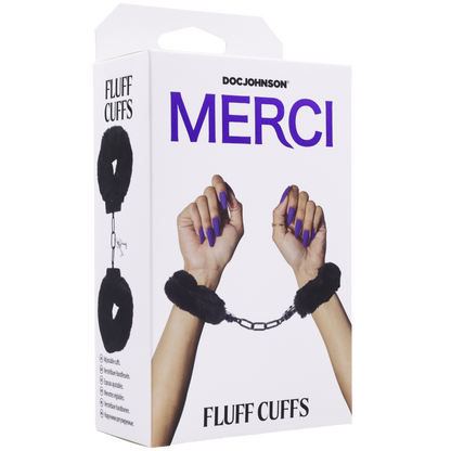 Merci - Fluff Cuffs Black