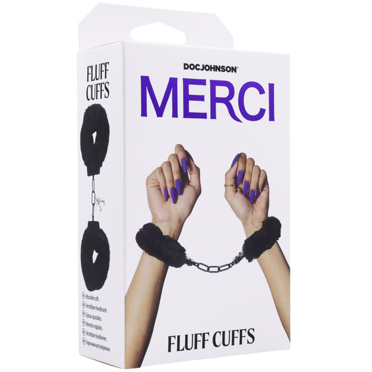 Merci - Fluff Cuffs Black