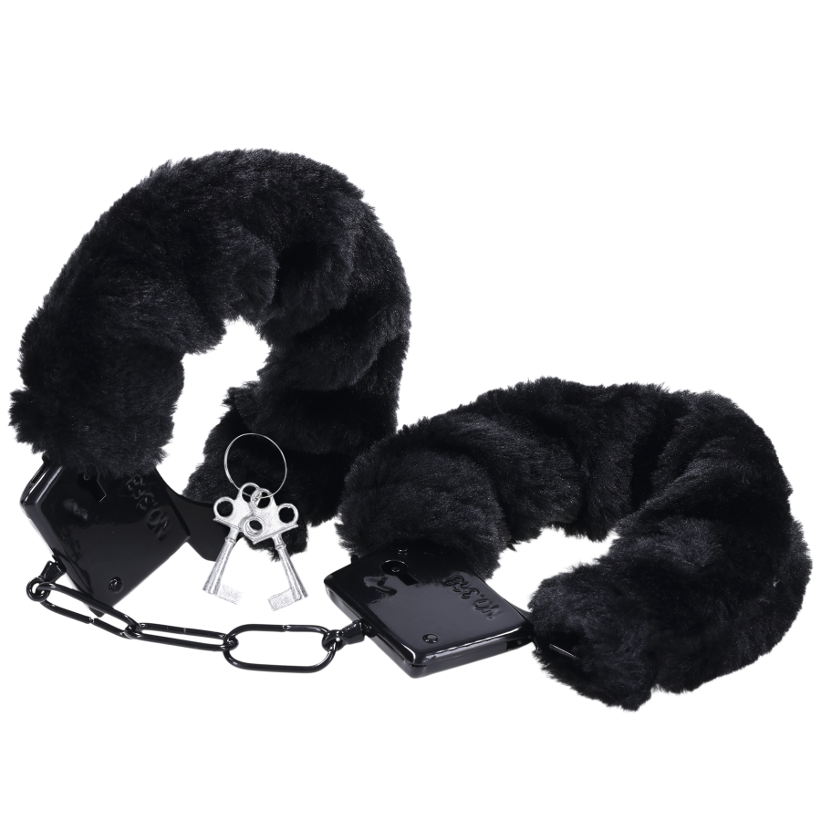 Merci - Fluff Cuffs Black