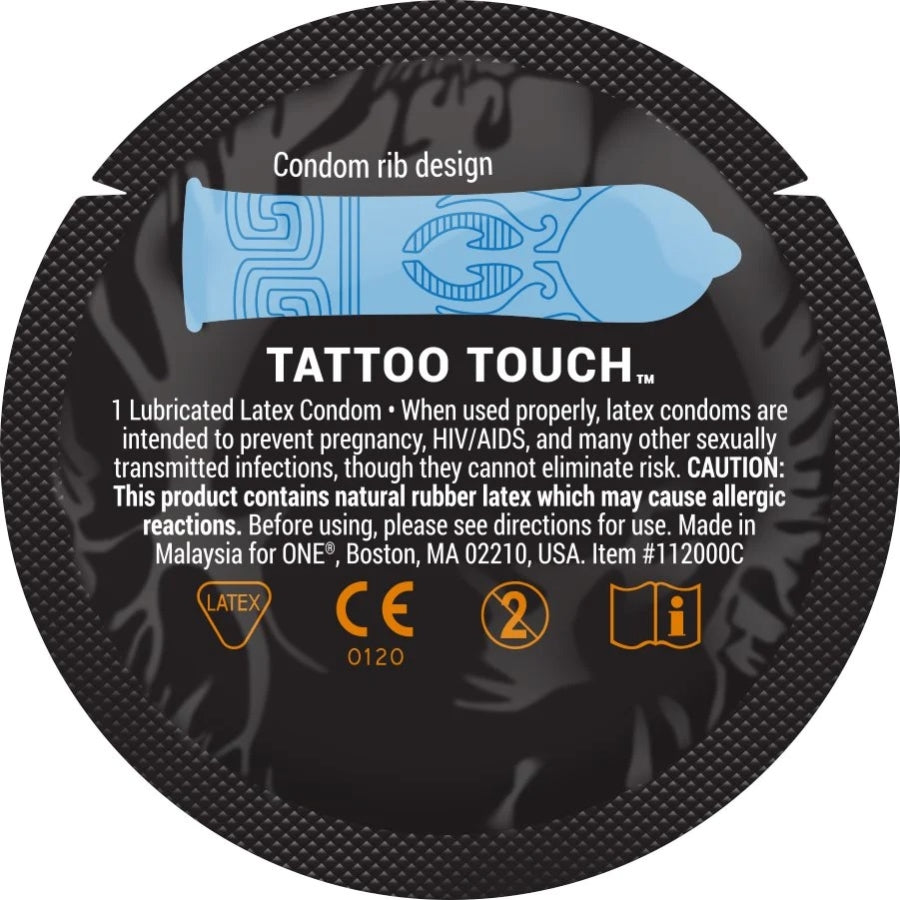 ONE Tattoo Touch Condoms (Bulk)