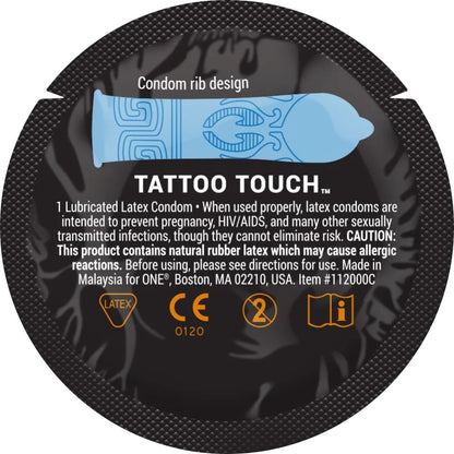 ONE Tattoo Touch Condoms (Bulk)