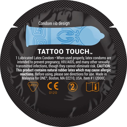 ONE Tattoo Touch Condoms (Bulk)