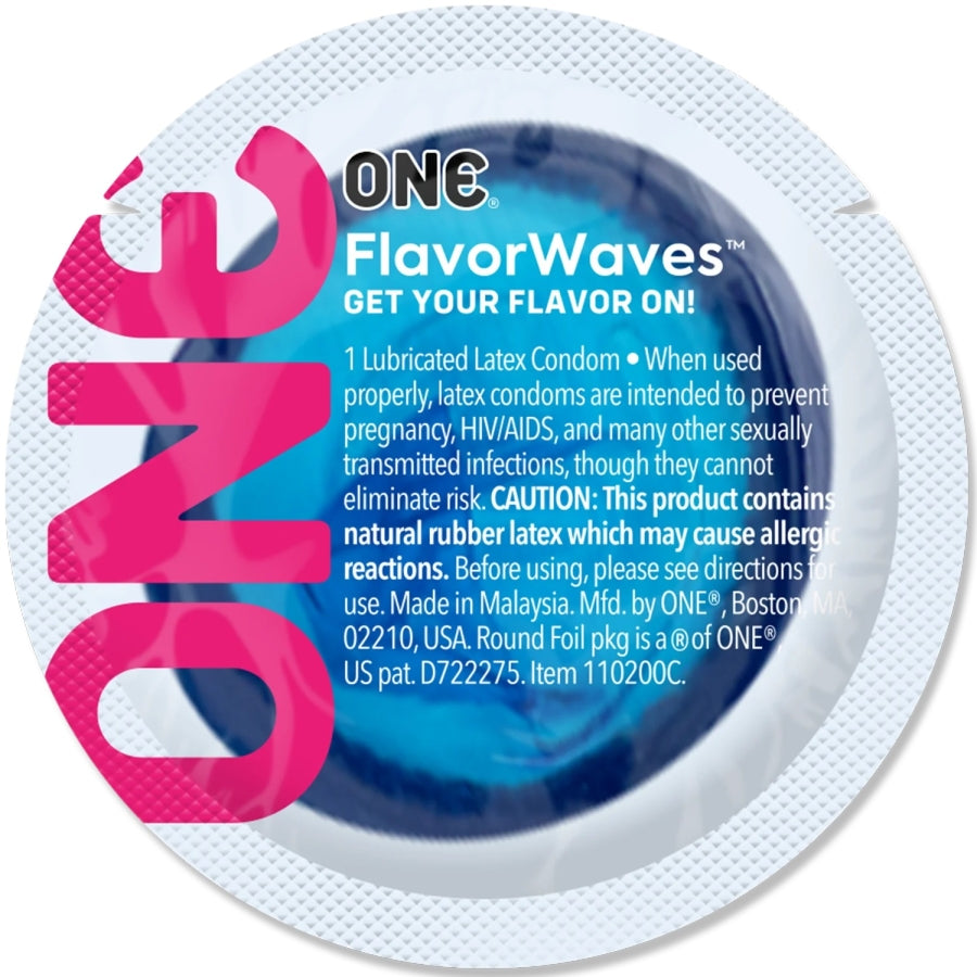 ONE Condoms FlavorWaves (Bowl of 100)