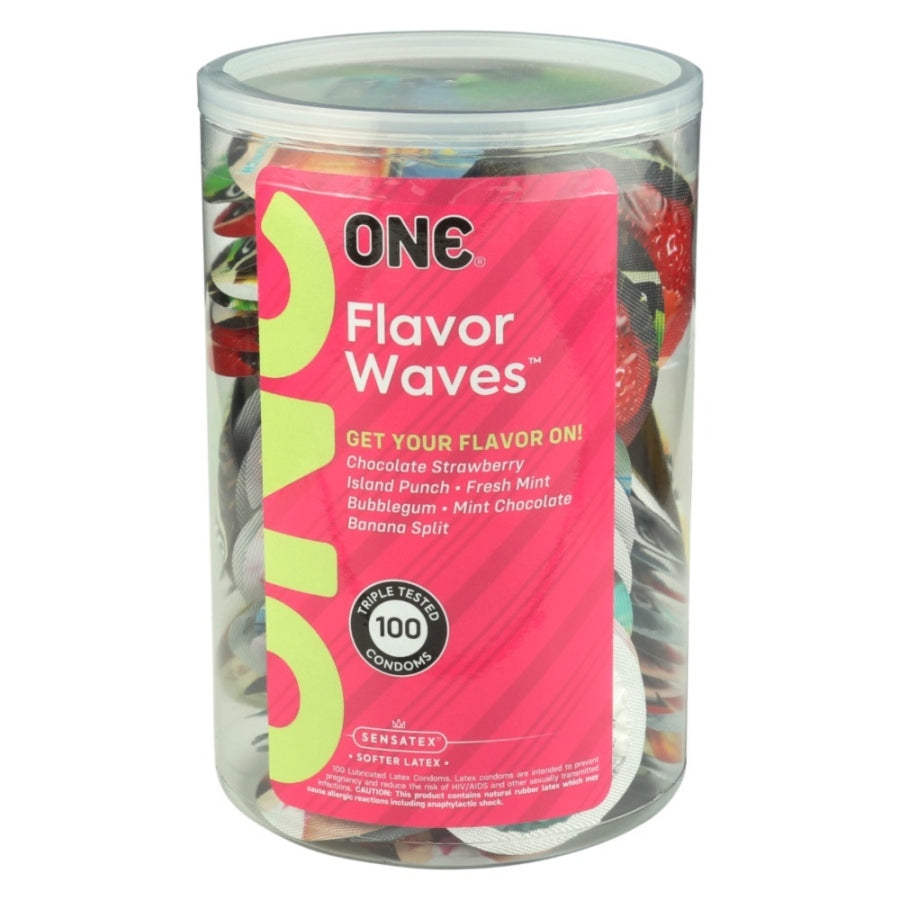ONE Condoms FlavorWaves (Bowl of 100)