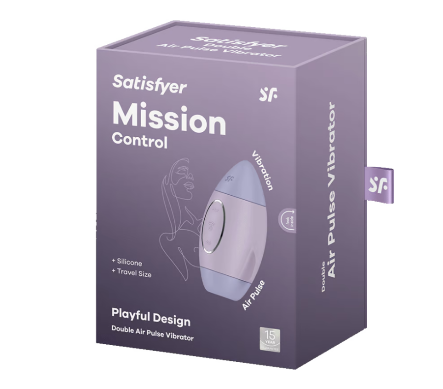 Satisfyer Mission Control Double Air Pulse Vibrator Violet