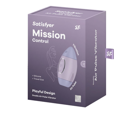 Satisfyer Mission Control Double Air Pulse Vibrator Violet