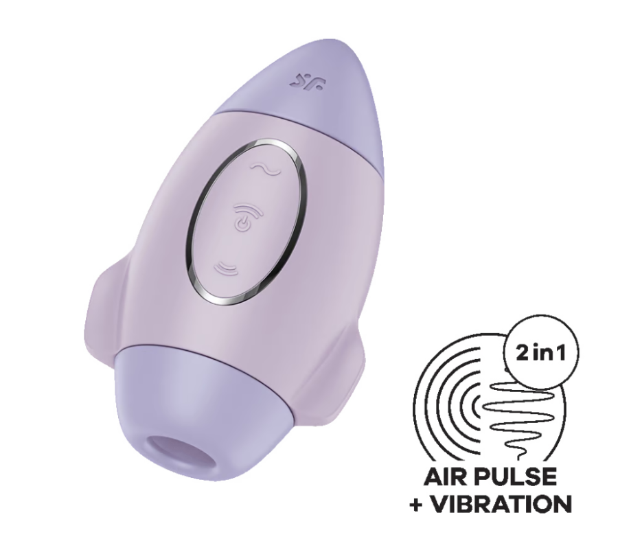 Satisfyer Mission Control Double Air Pulse Vibrator Violet