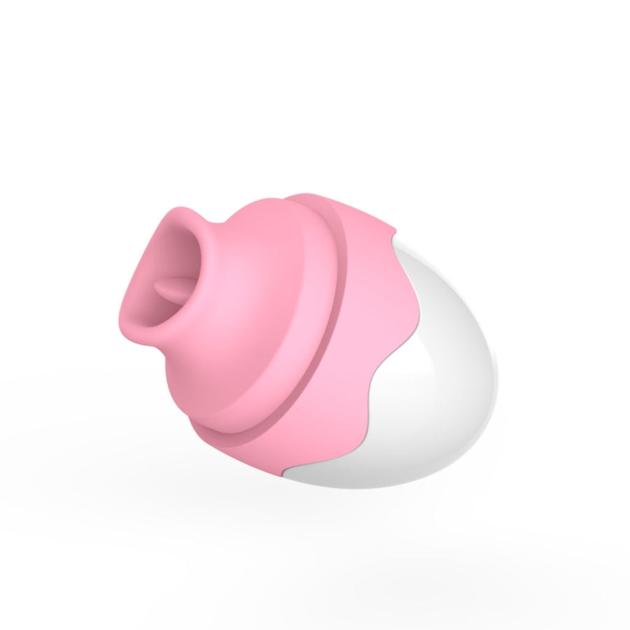 Please - Flicker - Mini Egg Air Suction Vibrator/Magnetic Charge Pink/White