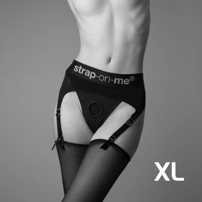 StrapOnMe Harness Lingerie Rebel XL Black (MSRP CAD$74.99)