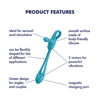 Satisfyer Plug & Play 1 Vibrator Blue (MSRP CAD$139.95)