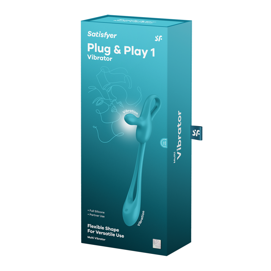 Satisfyer Plug & Play 1 Vibrator Blue (MSRP CAD$139.95)