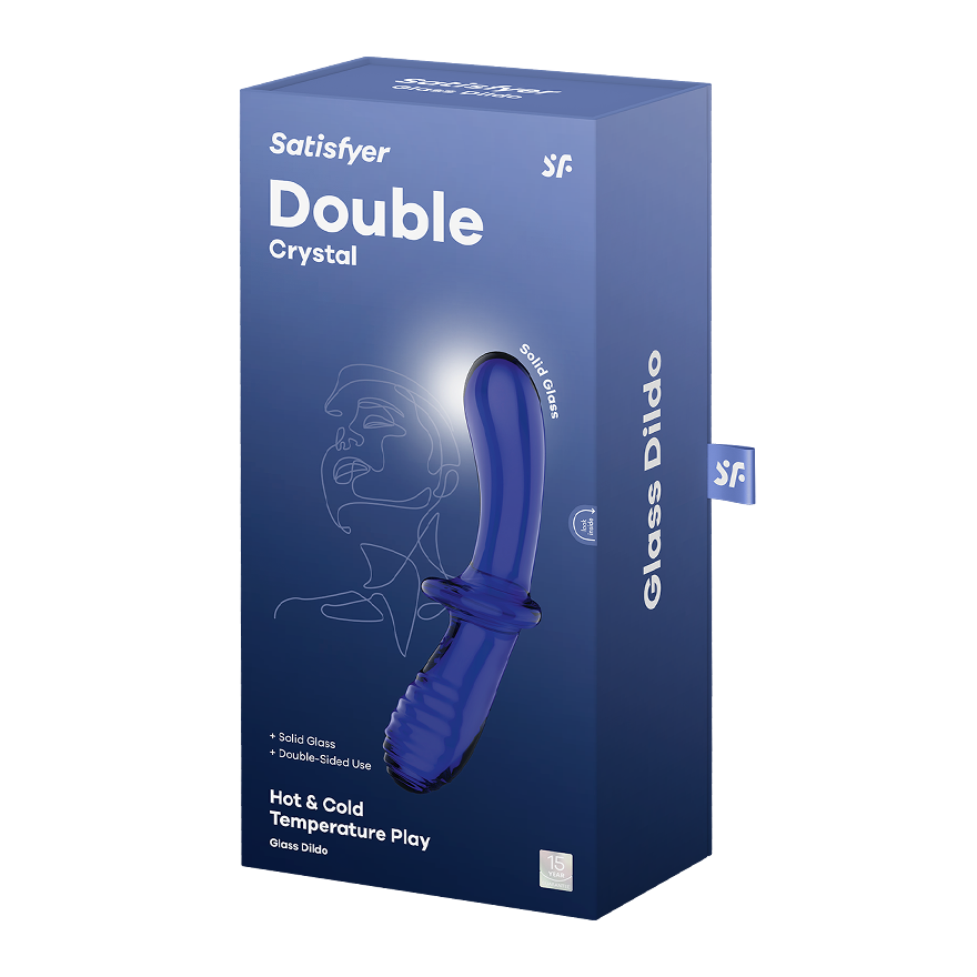 Satisfyer Double Crystal Light Blue