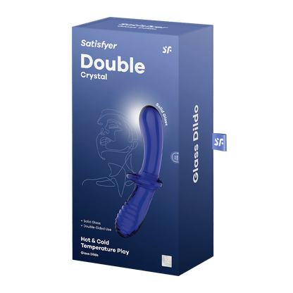 Satisfyer Double Crystal Light Blue