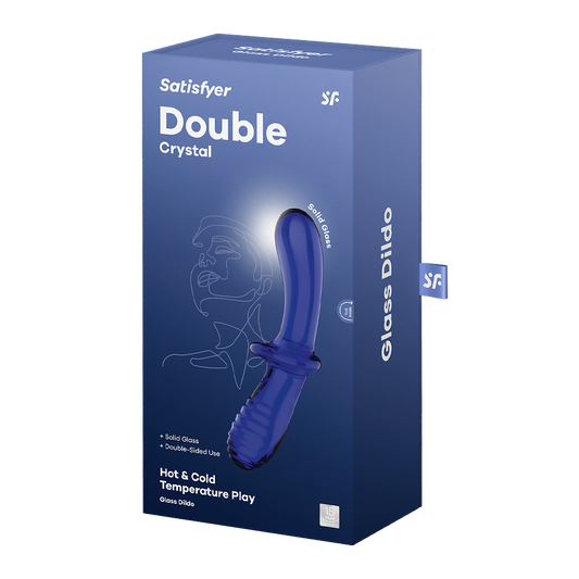 Satisfyer Double Crystal Light Blue