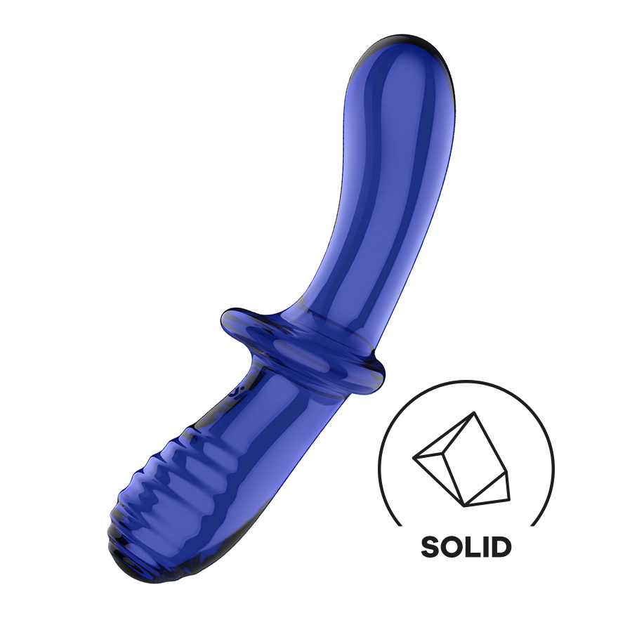 Satisfyer Double Crystal Light Blue