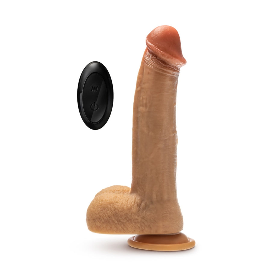 Blush - Dr. Skin Silicone - Dr. Phillips - 8.5" Thrusting Dildo - Tan