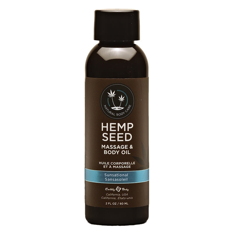 Hemp Seed Massage & Body Oil 2oz. Sunsational